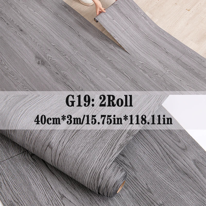 NINETAI Peel And Stick Vinyl Floor Tiles With Wood Grain