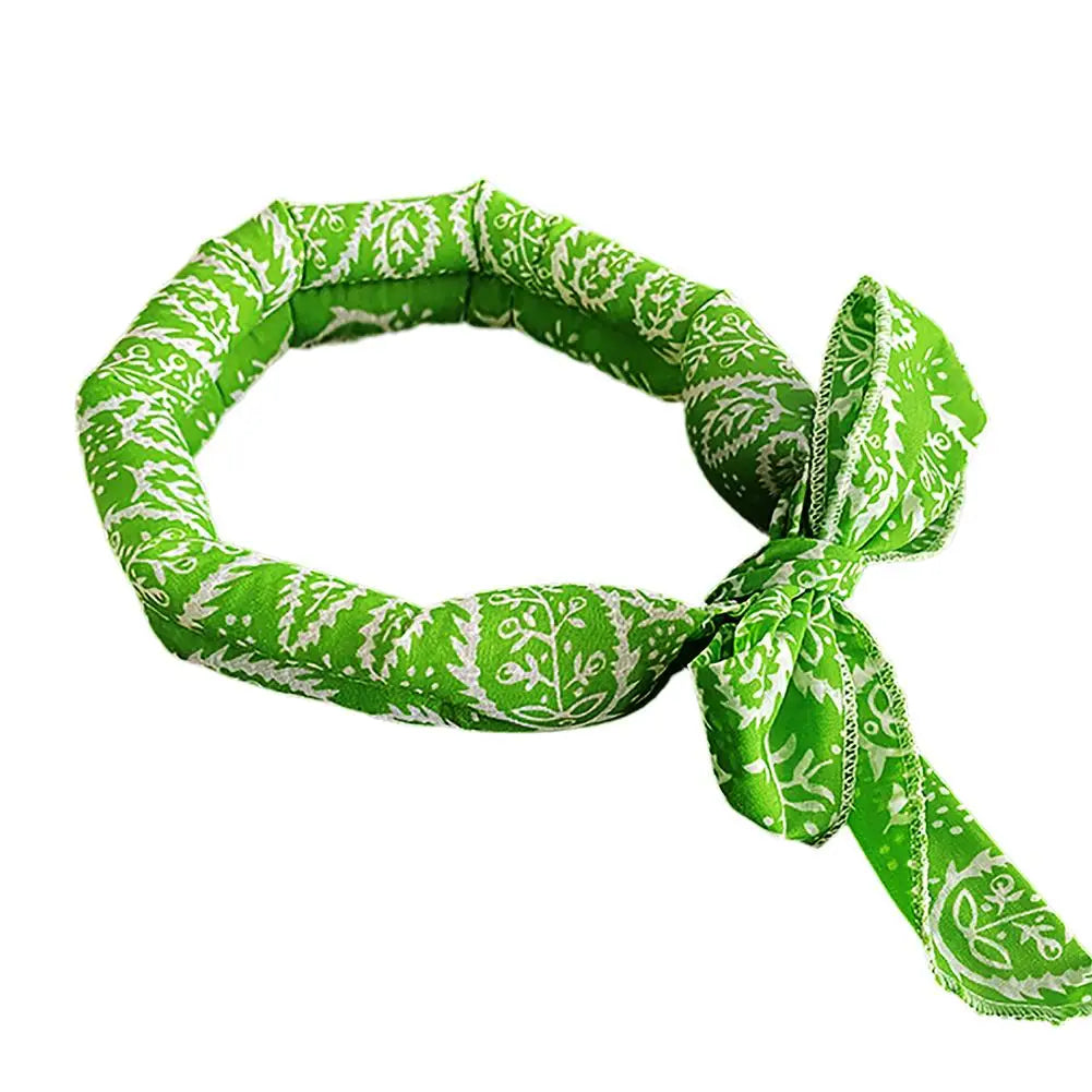 Pet Cooling Ice Scarf Cool Ice Breathable Towel Heatstroke Dogs Cats Ice Collar Cat Adjustable Collar Bib Pet Supplies
