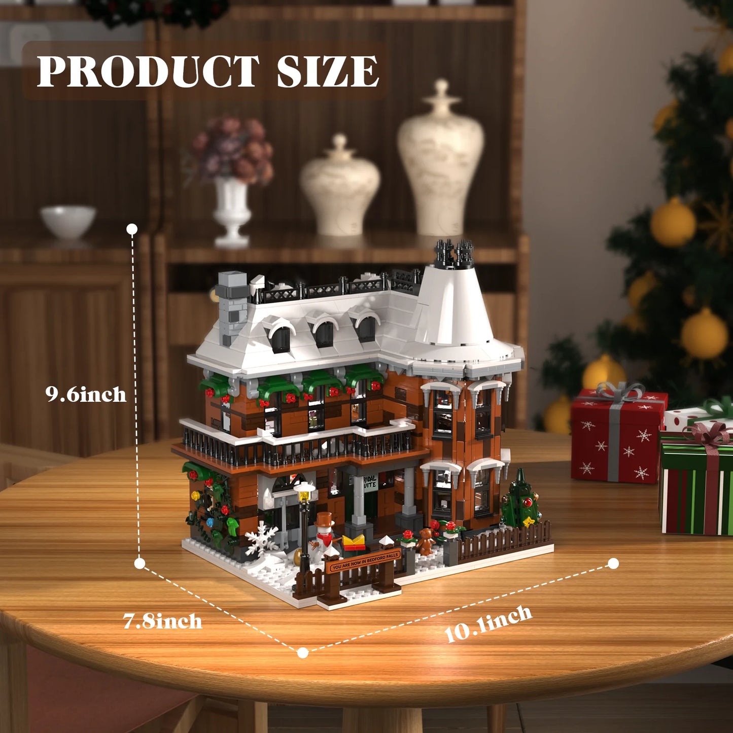 It's A Wonderful Life House Building Block Set Home Decor Christmas Holiday Snow House Room Decoration Gift for Adults