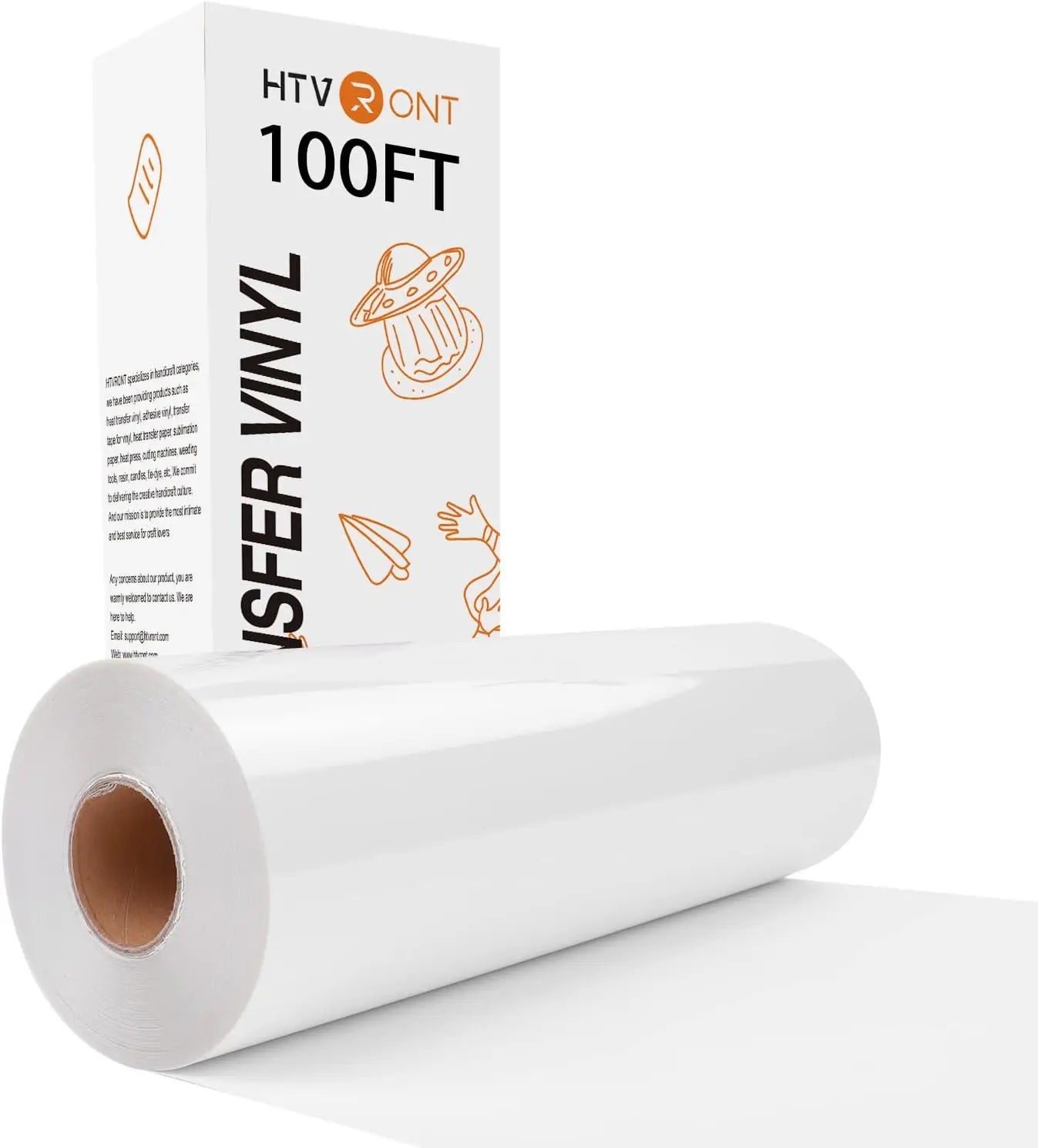 HTVRONT 12"X100ft/30x3000cm Heat Transfer Vinyl Roll for Cricut DIY T-shirt Craft Iron on PU HTV Film For Printing Clothing
