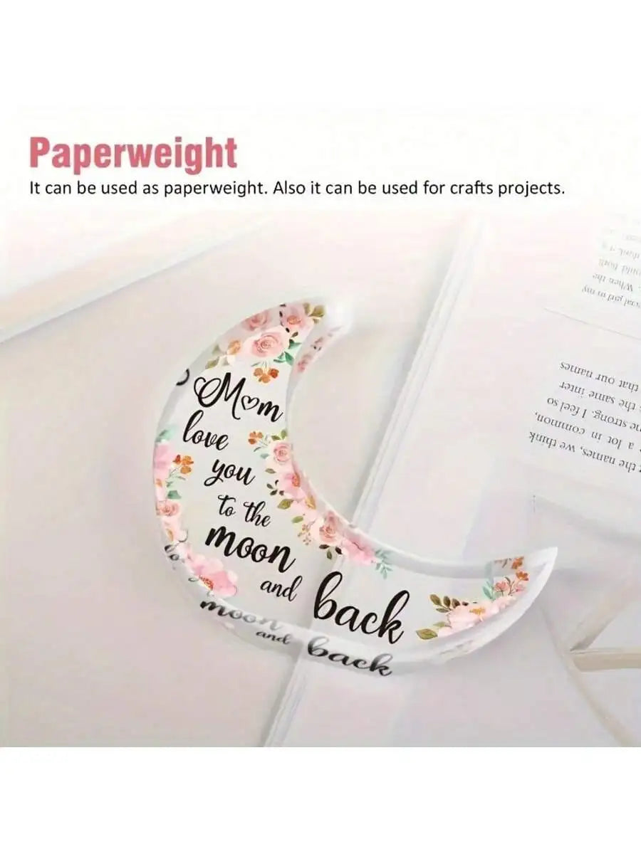 1pc, Girlfriend Gift Ideas, Acrylic Table Centerpiece With Engraved Sweet Sayings, Christmas Gifts For Daughter, Girlfriend