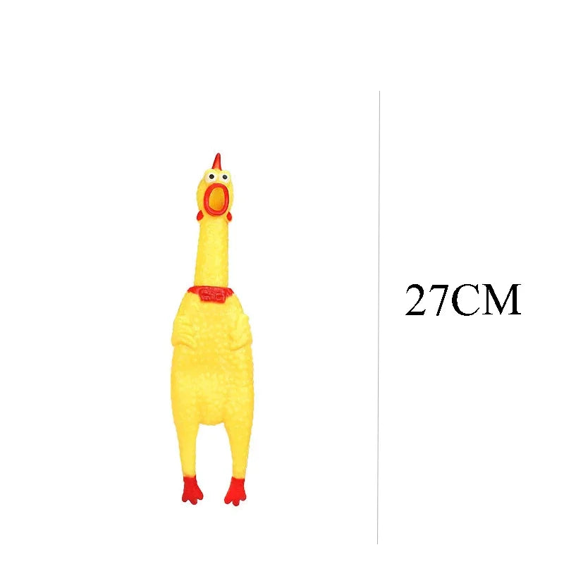 DKSTINYE Squeaky Chicken Dog Toy With Chew Squeaker
