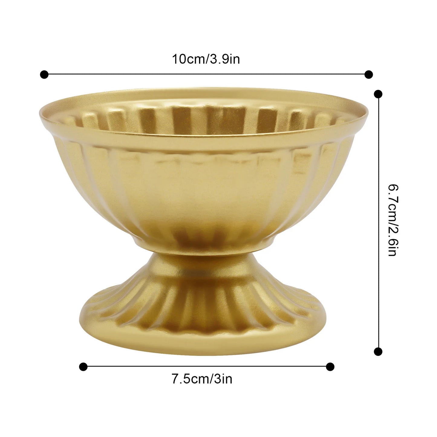 Bymaocar 10 Piece Mini Iron Vase Set For Floral Arrangements