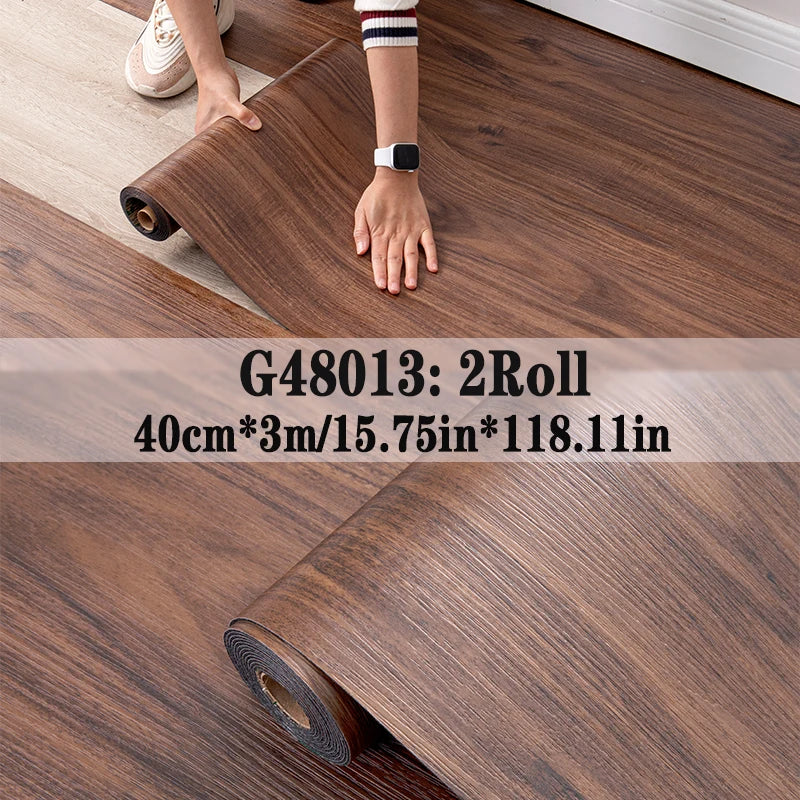 NINETAI Peel And Stick Vinyl Floor Tiles With Wood Grain
