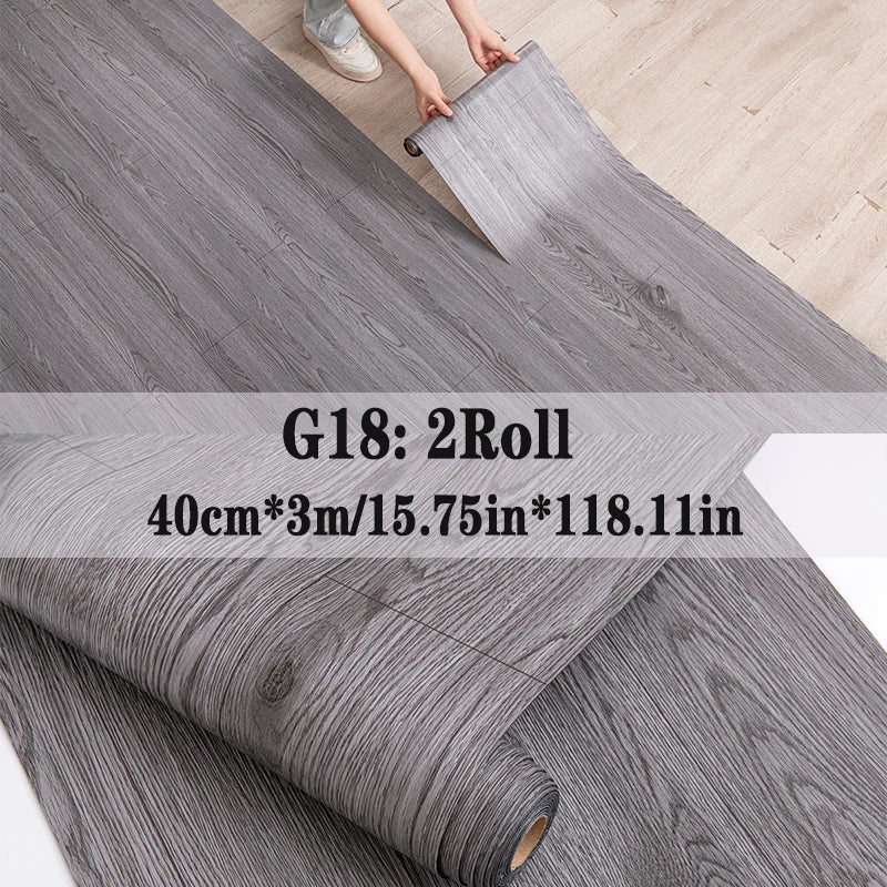 NINETAI Peel And Stick Vinyl Floor Tiles With Wood Grain