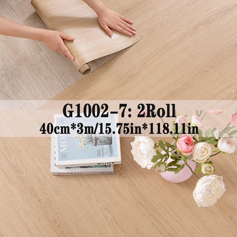 NINETAI Peel And Stick Vinyl Floor Tiles With Wood Grain