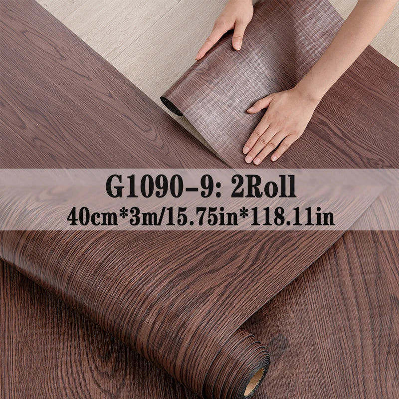 NINETAI Peel And Stick Vinyl Floor Tiles With Wood Grain