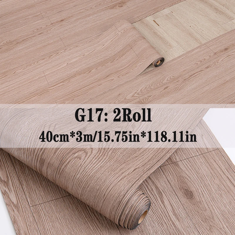 NINETAI Peel And Stick Vinyl Floor Tiles With Wood Grain