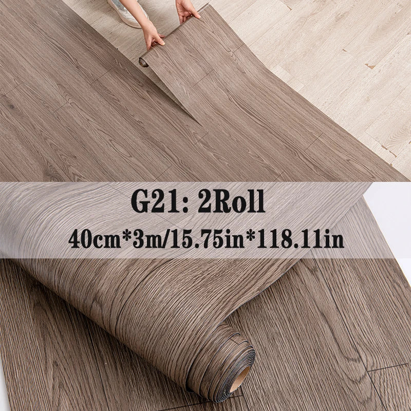 NINETAI Peel And Stick Vinyl Floor Tiles With Wood Grain