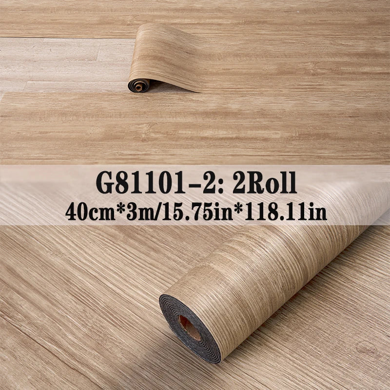 NINETAI Peel And Stick Vinyl Floor Tiles With Wood Grain