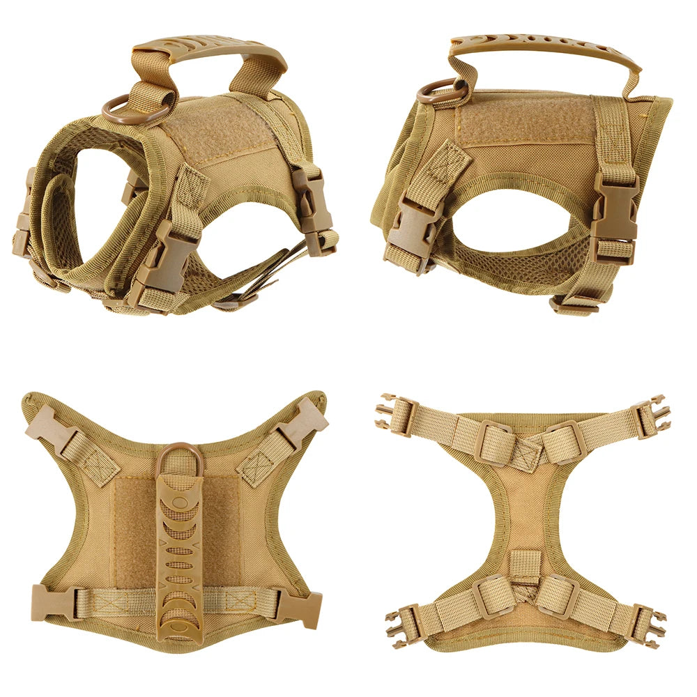 Tactical Cat Harness And Leashes For  Small Dog Puppy Vest Straps with Handle Harnesses Training Adjustable Pet Accessories