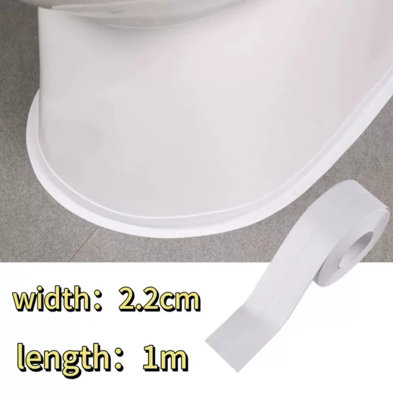 Bathroom Shower Sink Bath Sealing Tapes PVC Adhesive Sealing Strips Waterproof Wall Stickers for Bathroom Kitchen Sealant Tape