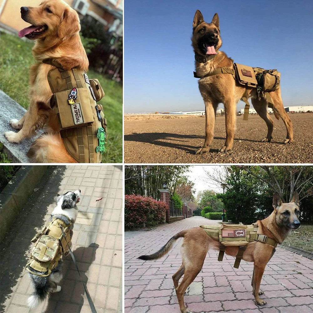 12 Pieces Tactical Patch Bundle For Dog Vest Harness Collar Personalized Patches Tags Sticker Label Custom Name ID Sticker