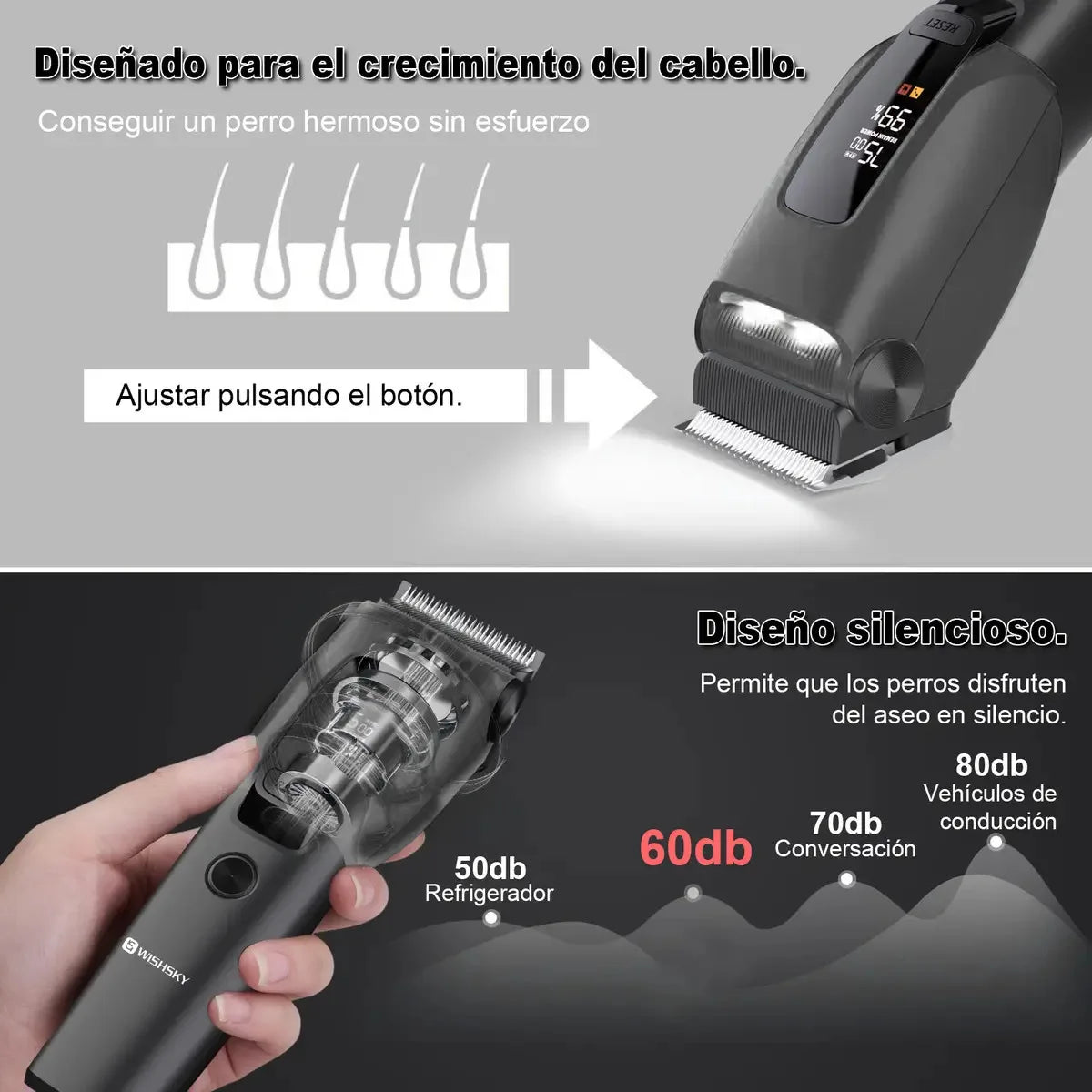 Pet Dog Cat Grooming Clippers Professional Hair Trimmer for Dogs And Cats Skin Friendly Lightweight Grooming Tools
