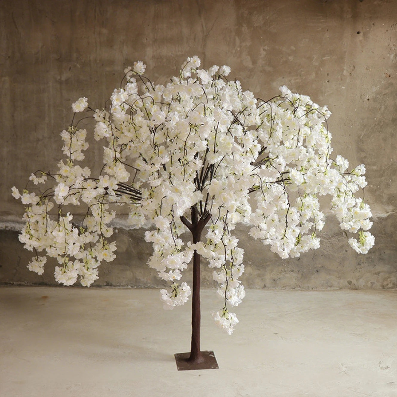 Simulation cherry blossom tree floor cherry blossom tree hotel wedding home outdoor garden decoration art ornaments
