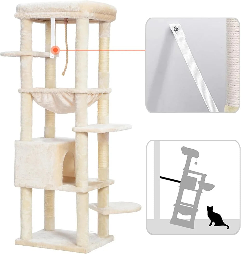 NONECN Cat Tree Heavy Duty Indoor Tower