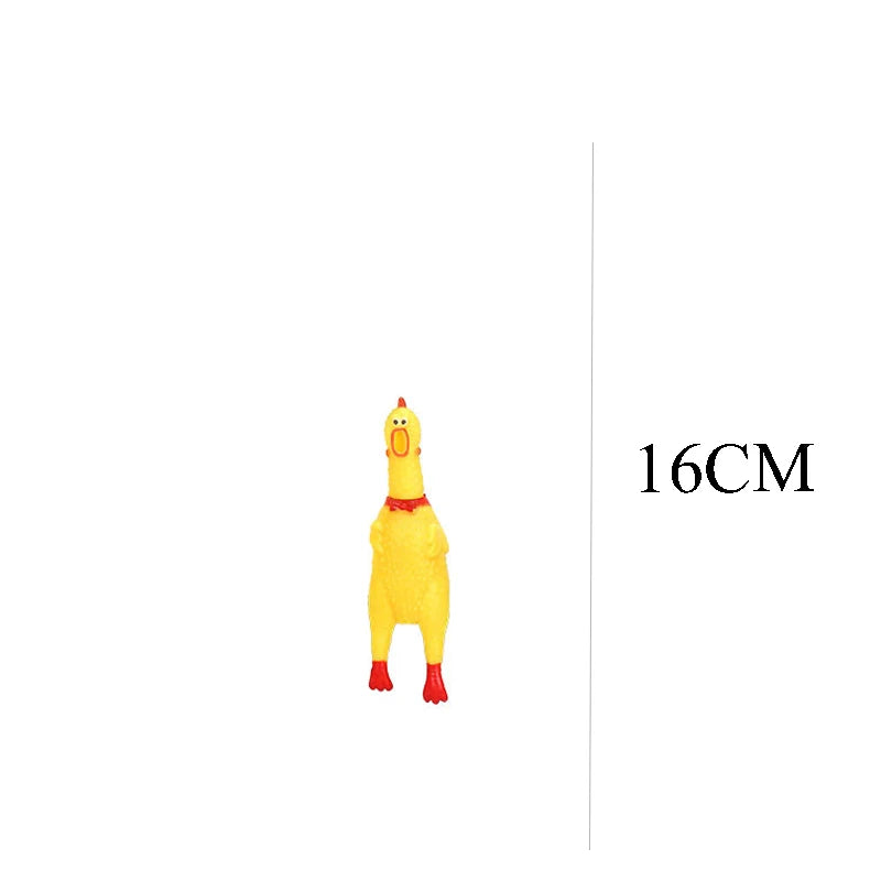 DKSTINYE Squeaky Chicken Dog Toy With Chew Squeaker