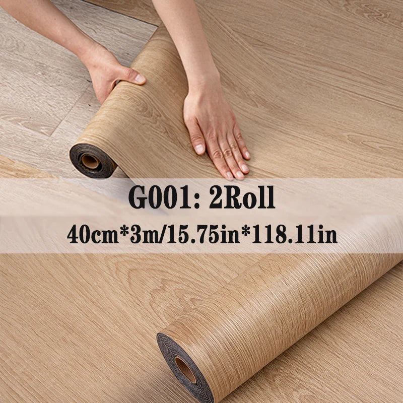 NINETAI Peel And Stick Vinyl Floor Tiles With Wood Grain