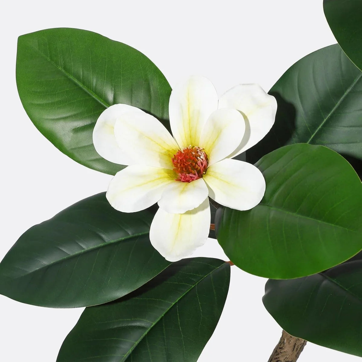 5/6/7 FT Artificial Tree in Planter Pot,Faux Plants Indoor Faux Floor Plant Artificial Plants with Magnolia Flowers for Home