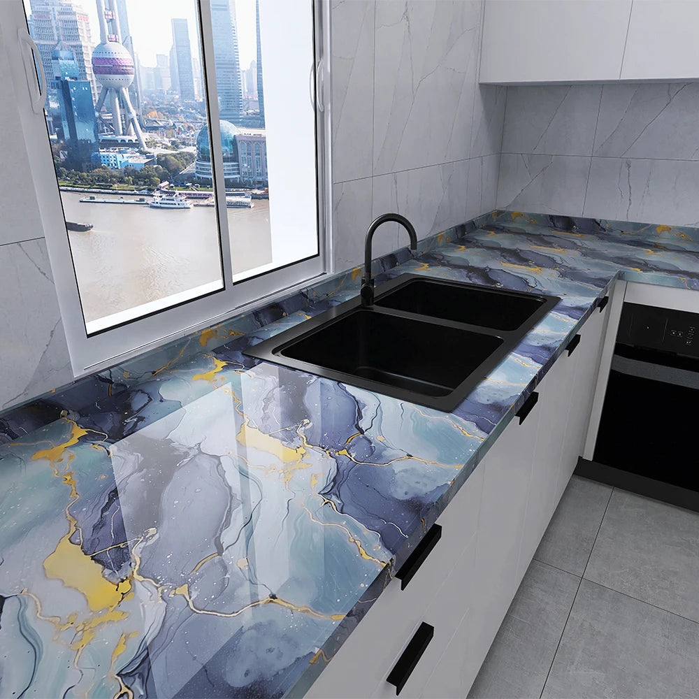Suitable for kitchen self-adhesive wallpaper pvc self-adhesive wallpaper home decoration waterproof and oil-proof sticker