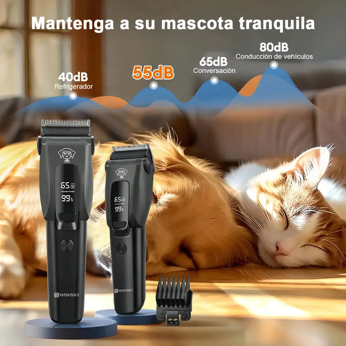 Pet Dog Cat Grooming Clippers Professional Hair Trimmer for Dogs And Cats Skin Friendly Lightweight Grooming Tools