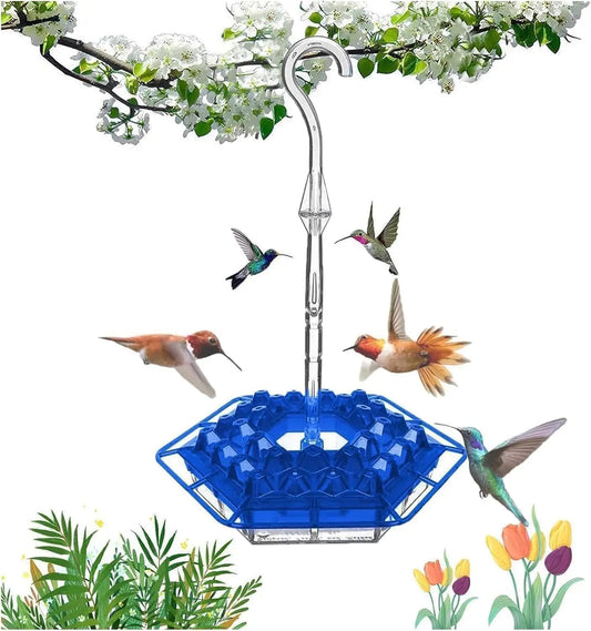Hummingbird Feeders | Outdoor Hanging Leak-Proof Feeder With 30 Feeding Ports | Built-in Moat, Feeding-Weather Proof & Easy-Fill