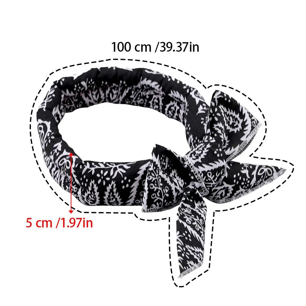 Pet Cooling Ice Scarf Cool Ice Breathable Towel Heatstroke Dogs Cats Ice Collar Cat Adjustable Collar Bib Pet Supplies