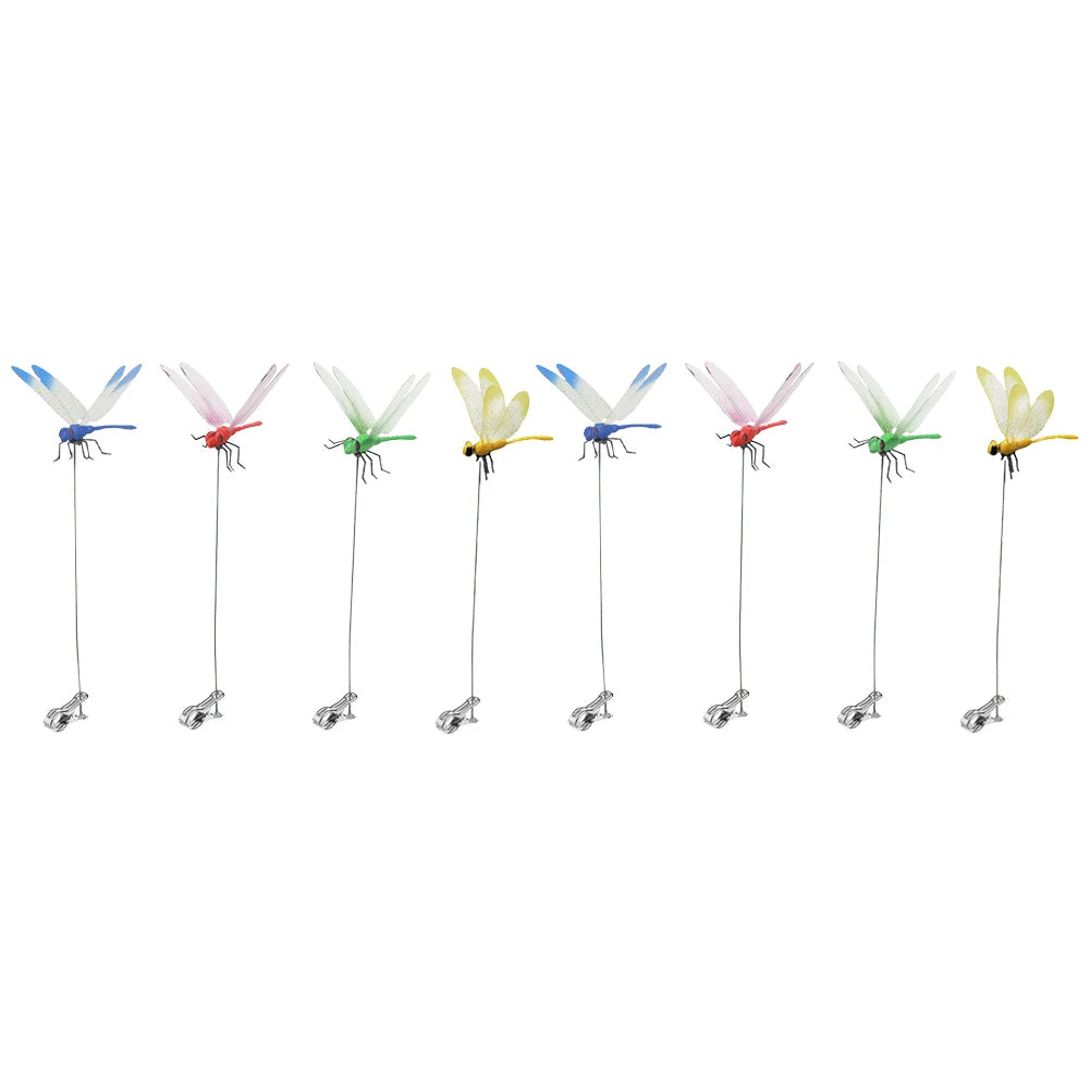 31CM Simulation Dragonfly Clip Bug Deterrent Realistic Dragonfly Hat Clip Bug Repellent Dragonfly Home Garden Decoration Supply
