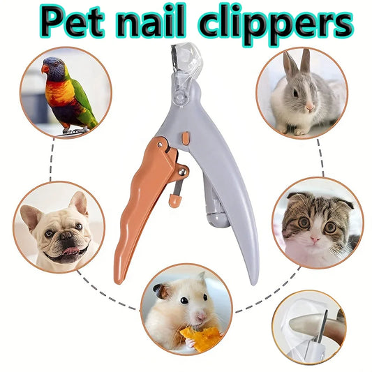 LED Light Pet Nail Clipper with Magnifying Glass – Safe Nail Trimmer Tool for Dogs & Cats, Professional Grooming Supplies