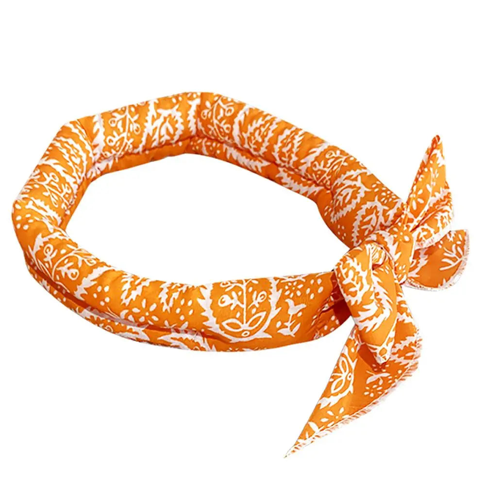 Pet Cooling Ice Scarf Cool Ice Breathable Towel Heatstroke Dogs Cats Ice Collar Cat Adjustable Collar Bib Pet Supplies