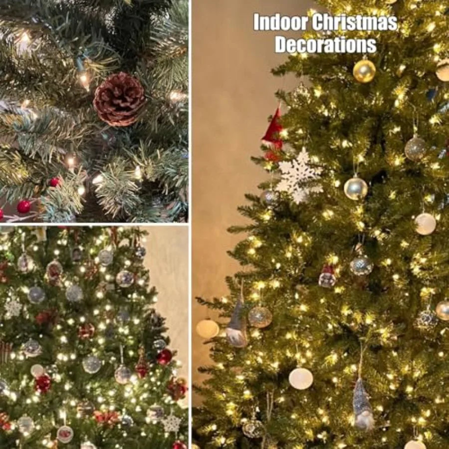 Christmas Lights 100 Count Clear Christmas Tree Lights String with Wire for Outdoor Indoor Christmas Decorations Wedding Decora