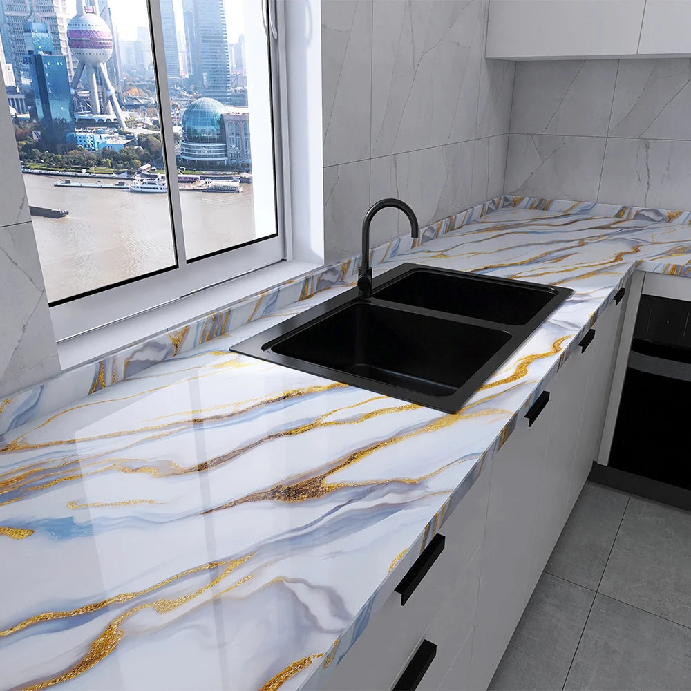 Suitable for kitchen self-adhesive wallpaper pvc self-adhesive wallpaper home decoration waterproof and oil-proof sticker