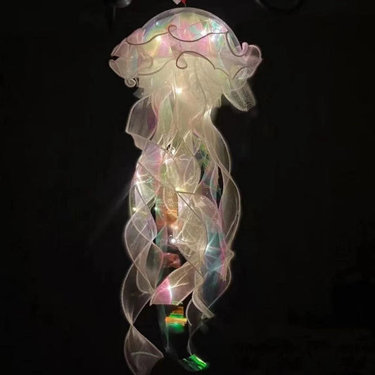 Beautiful Jellyfish Lamp Flower Girl Room Atmosphere Decoration Lamp Bedroom Colorful Nightlight Home Decoration