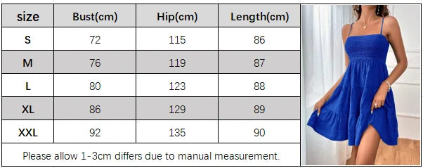 Tiered Swing Mini Dress Casual Floral Women Dress Spaghetti Strap Smocked Bust Ruffled Hem Beach Summer Vacation Outfit
