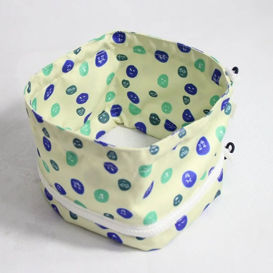 Cartoon Print Pet Cooling Neck Wrap Reusable Gel Core Breathable Cotton Zippered Detachable Summer Outdoor Heatstroke Prevention Small Dog Owners pet collars