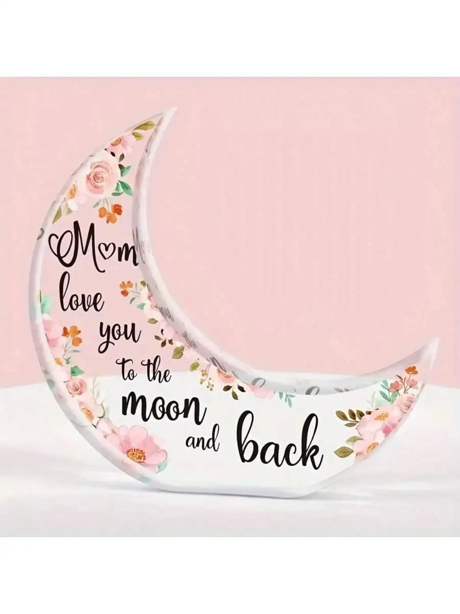 1pc, Girlfriend Gift Ideas, Acrylic Table Centerpiece With Engraved Sweet Sayings, Christmas Gifts For Daughter, Girlfriend