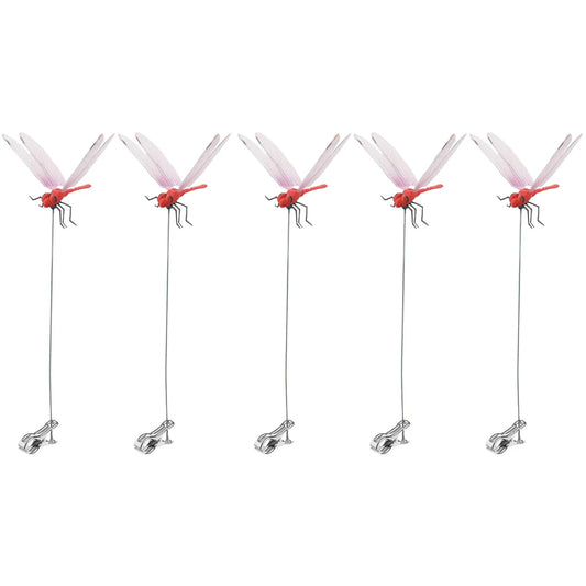 31CM Simulation Dragonfly Clip Bug Deterrent Realistic Dragonfly Hat Clip Bug Repellent Dragonfly Home Garden Decoration Supply