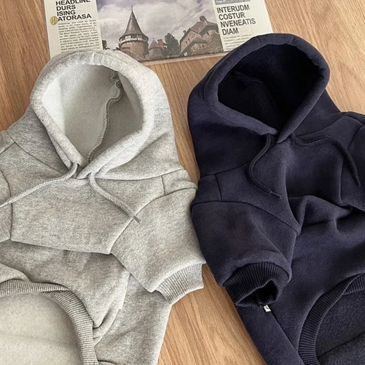 Soft Fleece Dog Hoodie for Pets Cozy Winter Clothes