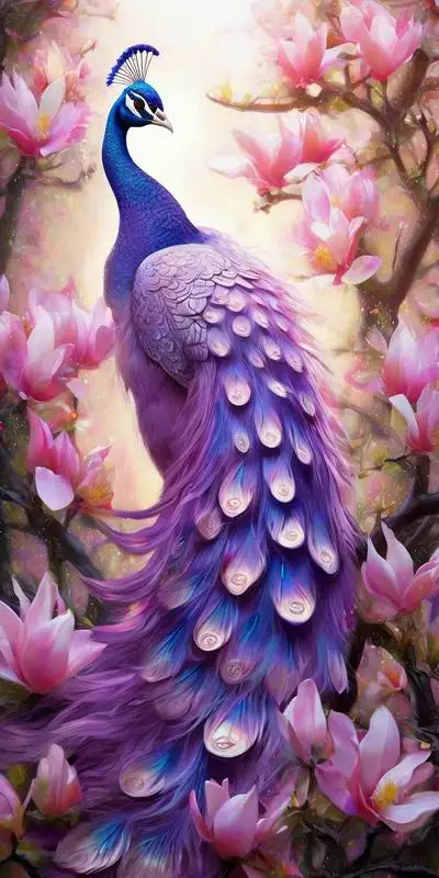 Colorful Peacocks Large Size Diy Diamond Painting Kits New Animal Big Birds Full Drill Mosaic Embroidery Pictures 100x200cm