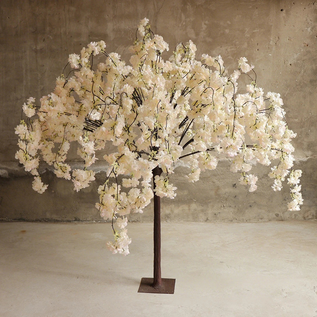 Simulation cherry blossom tree floor cherry blossom tree hotel wedding home outdoor garden decoration art ornaments