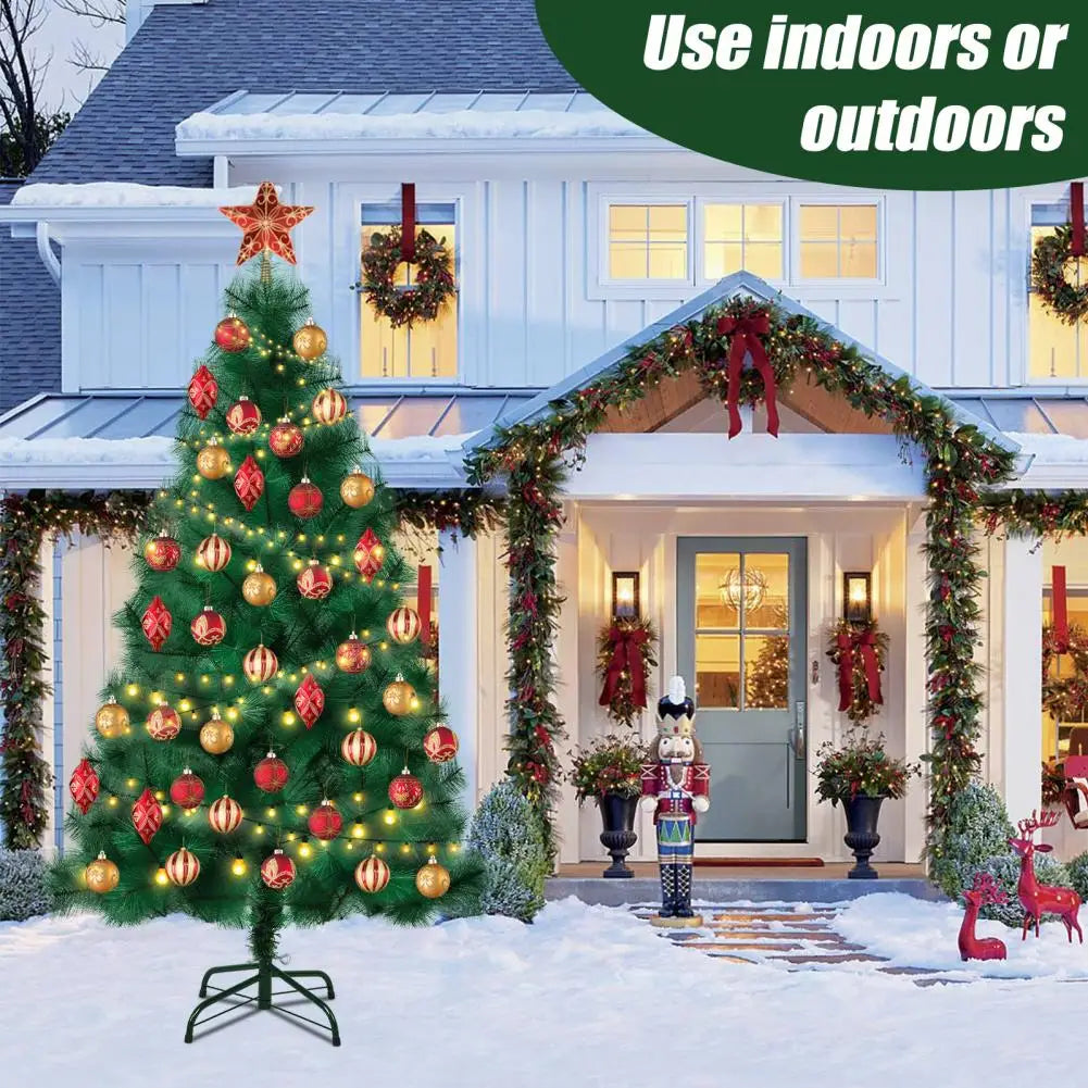 4/5/6/7/8FT Artificial Christmas Tree, Imitation Pine Needle Christmas Tree, Simulated Pine Needle Xmas Tree, Winter Party Decor