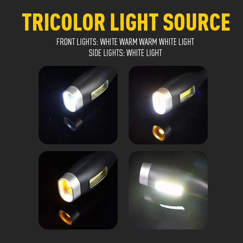 LED Neck Reading Light Bendable Arms Book Light Adjustable Brightness LED Night Light for Night Running Walking Knitting Camping