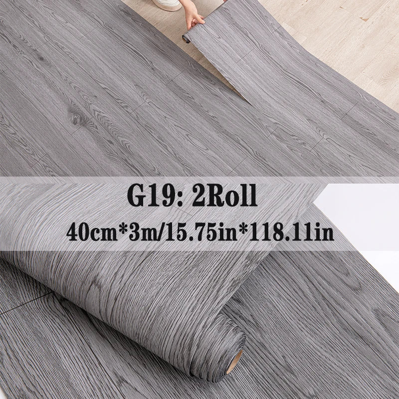 NINETAI Peel And Stick Vinyl Floor Tiles With Wood Grain
