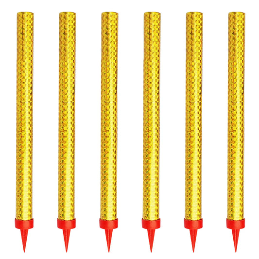 6pcs gold birthday candles, cake candles, suitable for birthday party, decorations, wedding, anniversary, party, celebration
