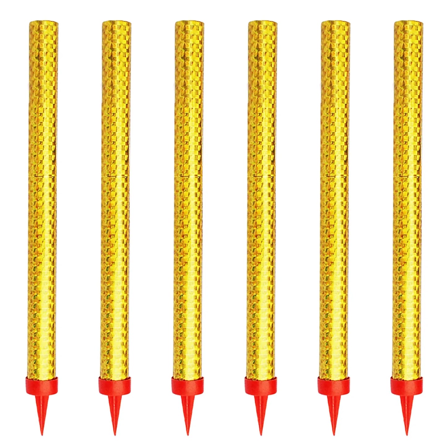 6pcs gold birthday candles, cake candles, suitable for birthday party, decorations, wedding, anniversary, party, celebration