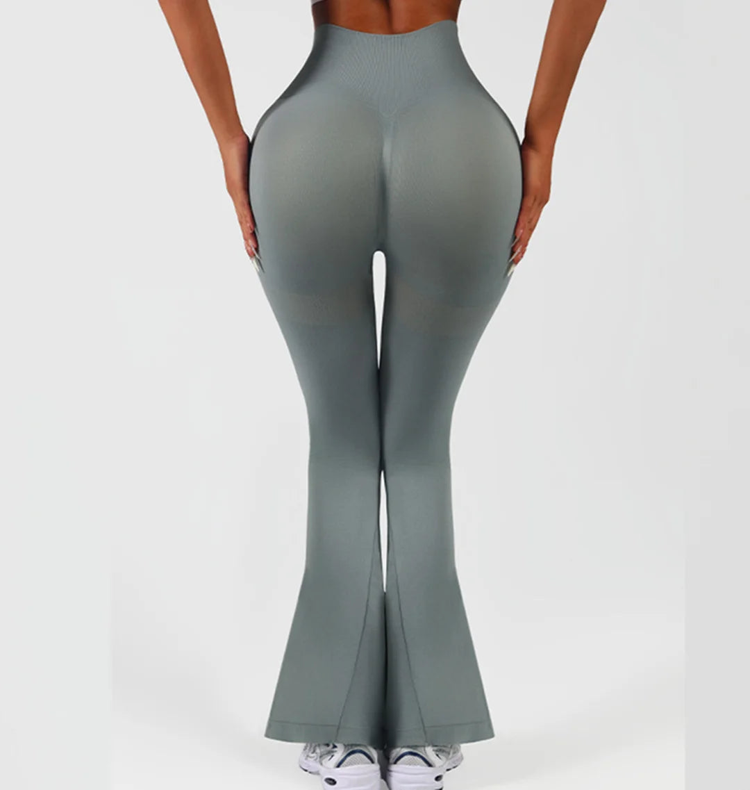 Womens Flared Yoga Pants, High Waisted Flare Leggings Bottom Bootcut Yoga Pants