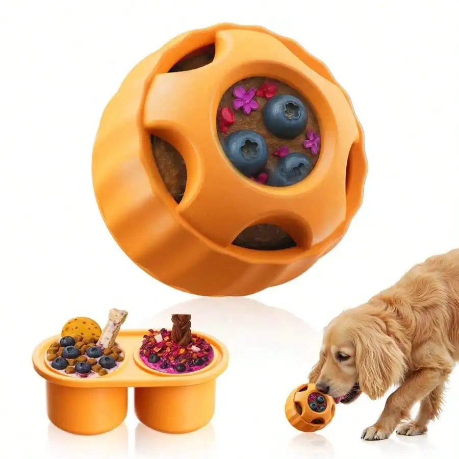 Interactive Dog Toys For Boredom - Dog Treat Molds Silicone Healthy Treats For Dogs Pupsicle Enrichment Toy For Frozen In Summer - For Large Small Medium Pups