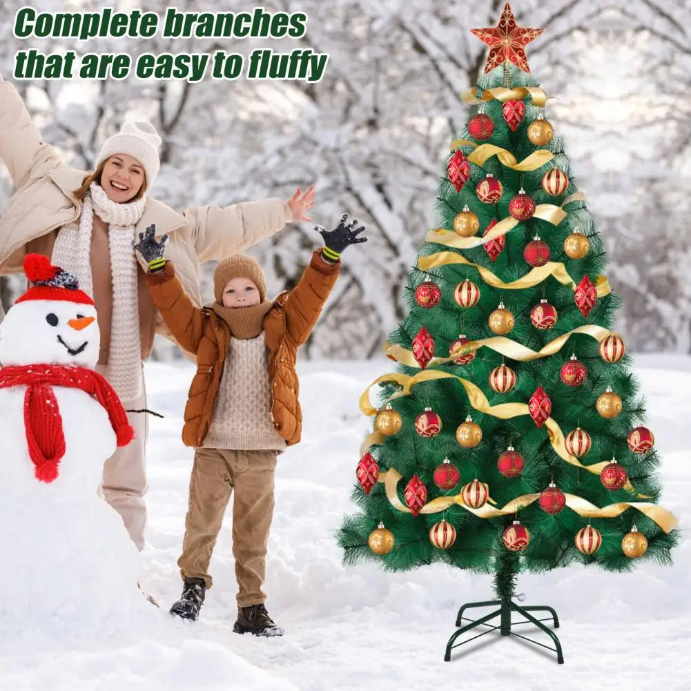 4/5/6/7/8FT Artificial Christmas Tree, Imitation Pine Needle Christmas Tree, Simulated Pine Needle Xmas Tree, Winter Party Decor