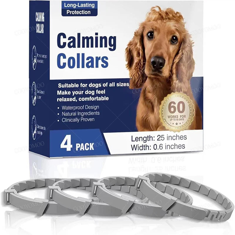 Calming Pheromone Collar Adjustable Anti Anxiety Puppy Kitten Dog Cat Safe Soft Fabric Daily Use