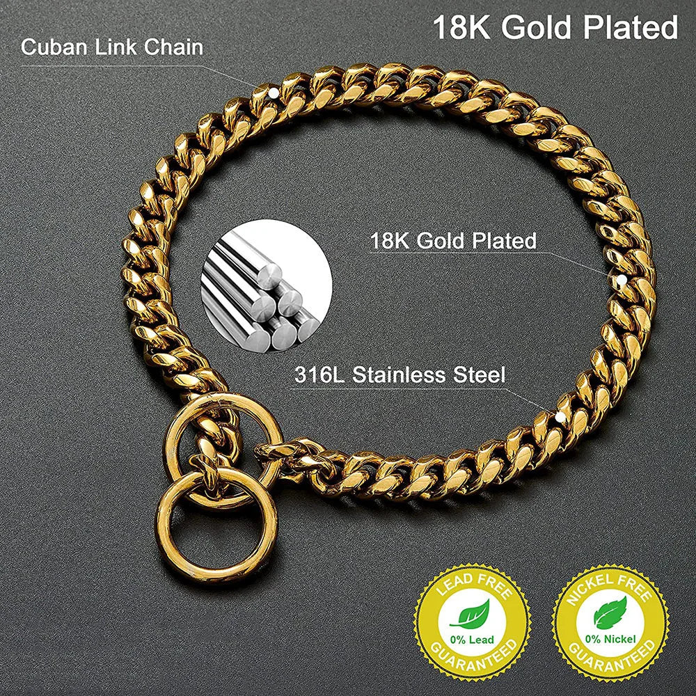 Stainless Steel Chain Collar For Dogs